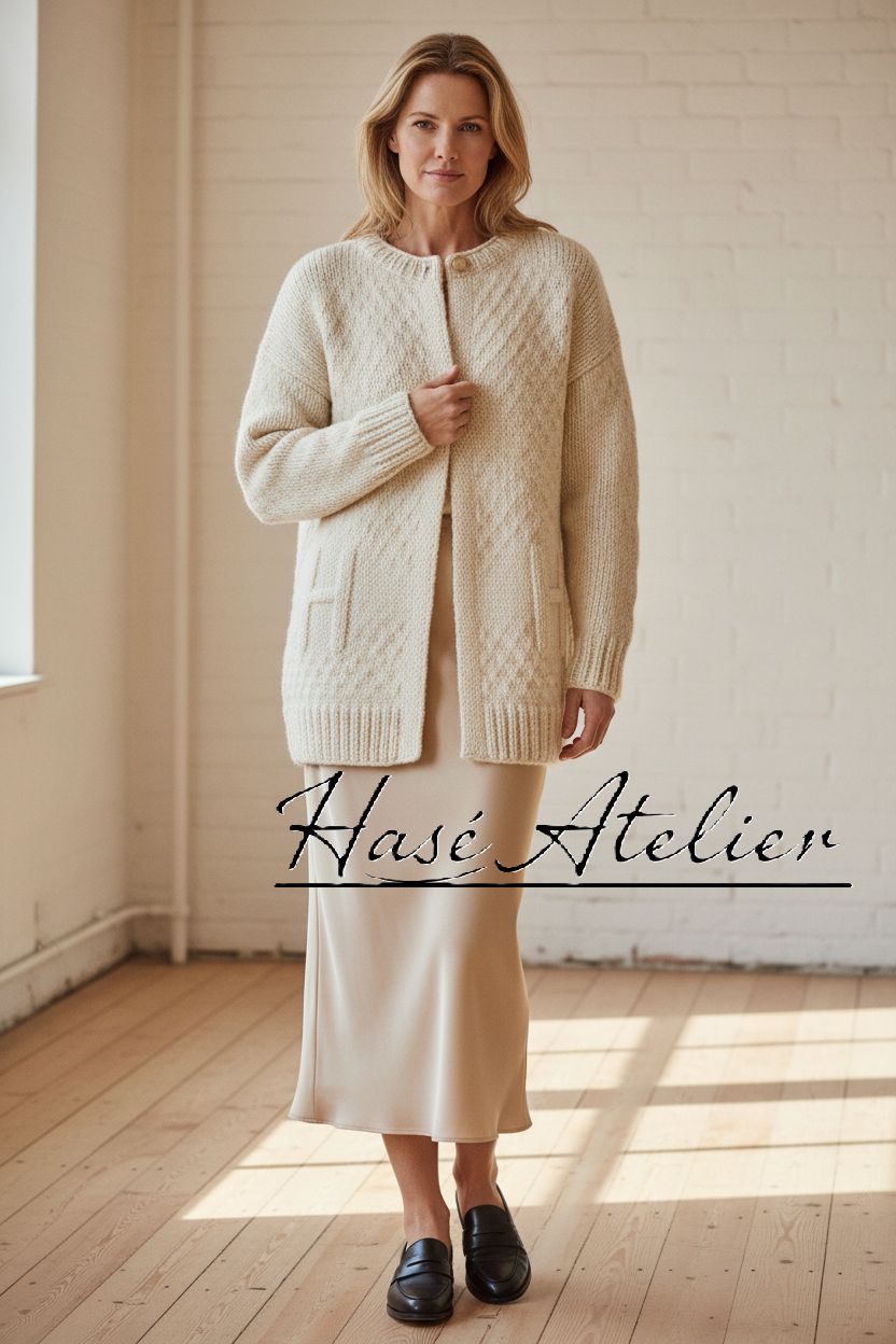 Textured Monogram Cardigan